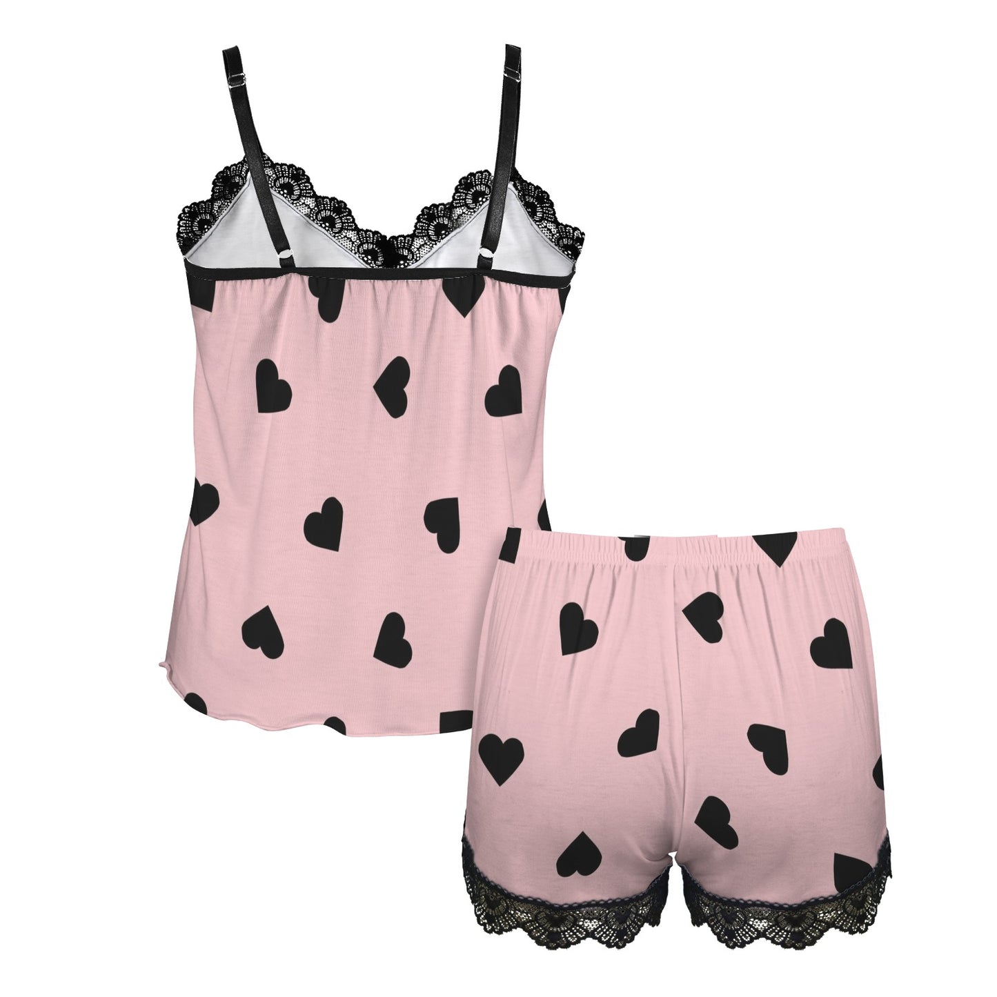 Sweethart Satin Set ( Pink)