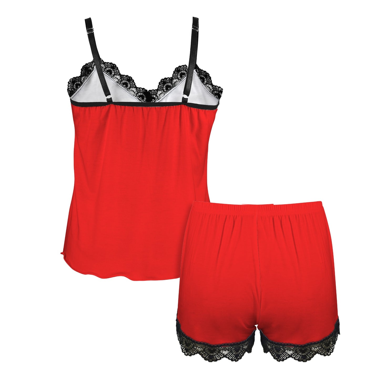 Red 2 Piece Lace Set