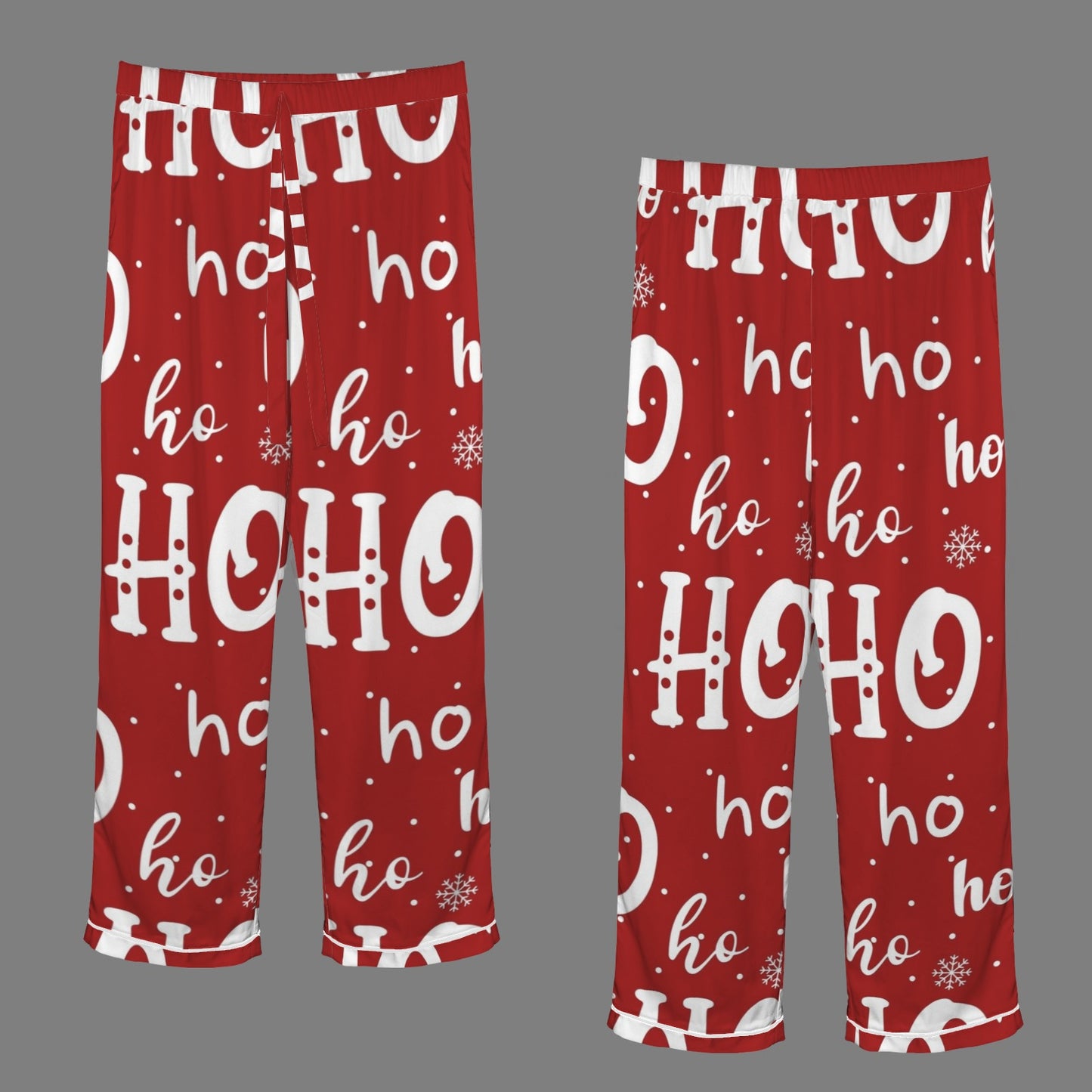 Santa's Favorite 2 Piece Long Sleeve Satin Set