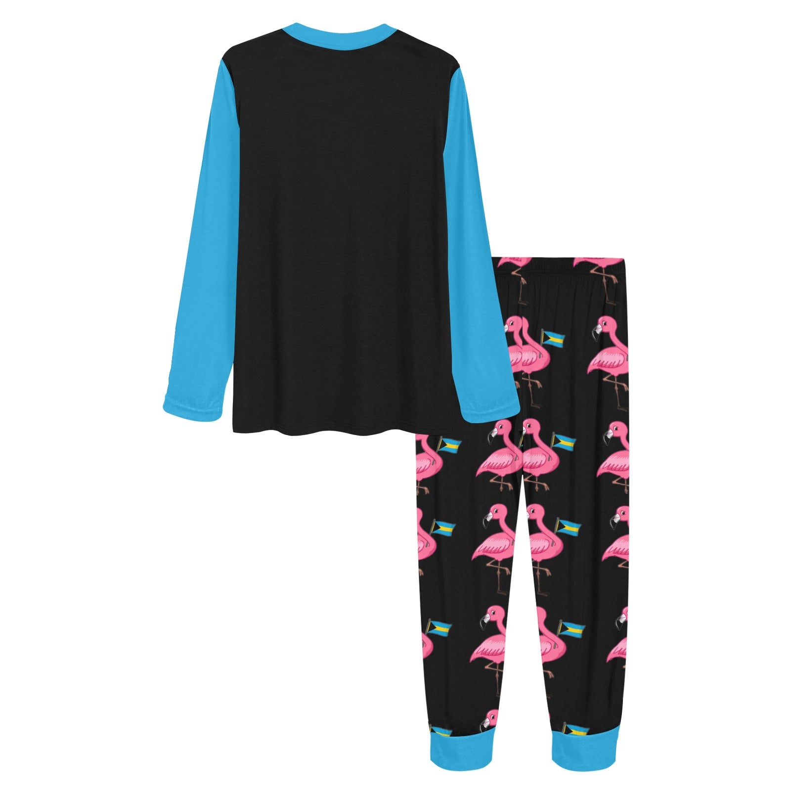 TropiKulture Flamingo Print 2 Piece Long Sleeve Set