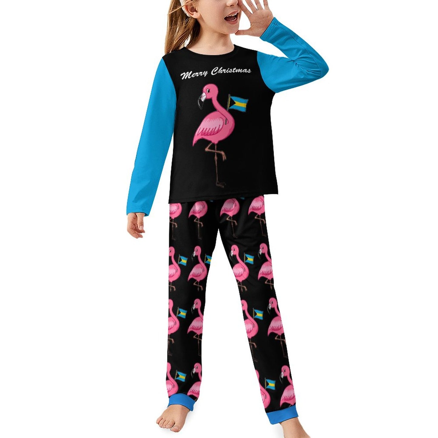 TropiKulture Flamingo Print 2 Piece Set (Kids)