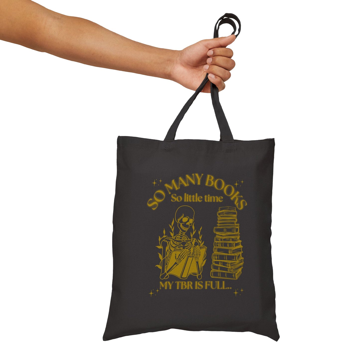 So Many Books Cotton Canvas Tote Bag, So Many Books Tote, Reading Gift, Eco-Friendly Bag, Literary Tote, TBR Full Bag