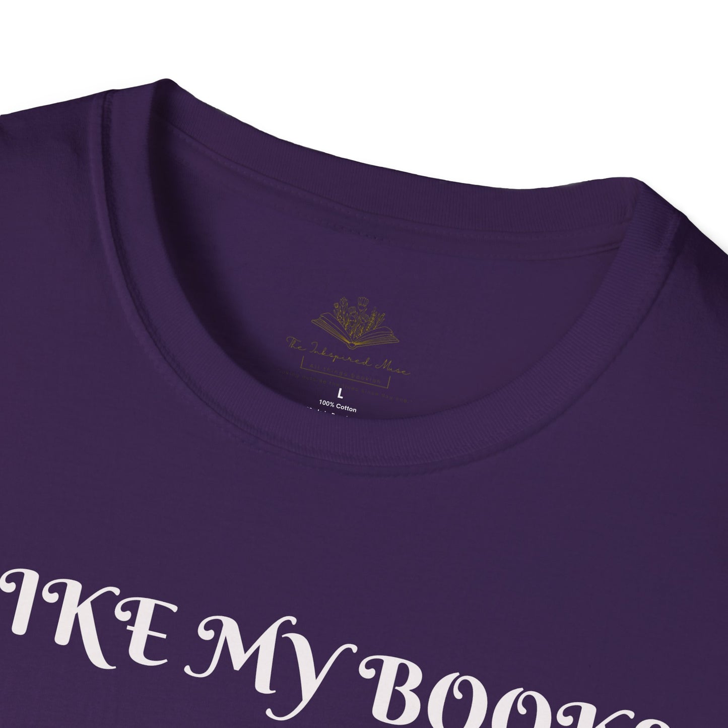 I Like My Books Drak, Filthy & Smutty Unisex Softstyle T-Shirt, Cozy Literary Shirt, Cool Book Lover Tee, Perfect Gift for Readers, Ideal for Casual Events