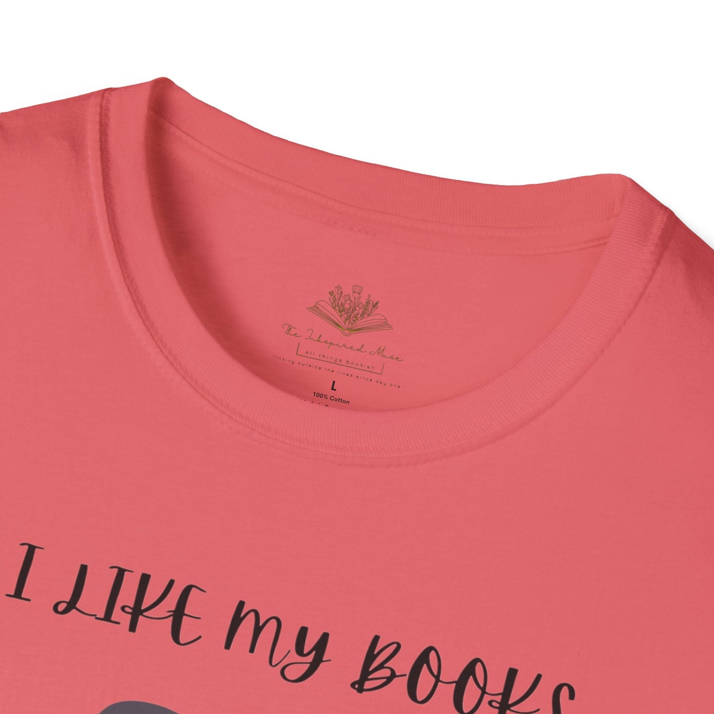 I Like My Books Dark, Filthy & Smutty T-Shirt, Unisex Softstyle Tee, Perfect Gift for Readers, Casual Everyday Wear, Great for Book Clubs, Birthday, and Holidays