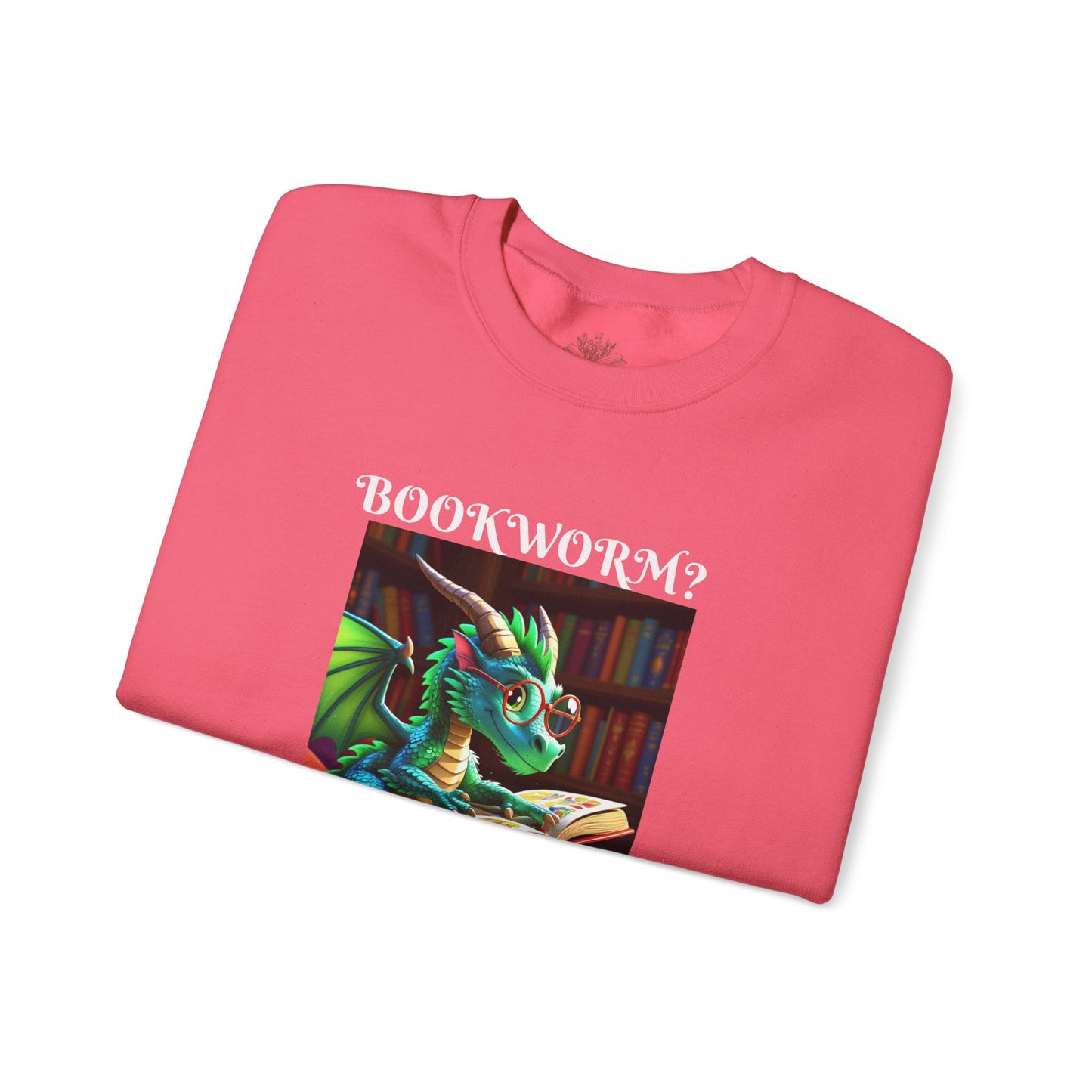 Book Dragon Sweatshirt for Book Lovers, Cozy Reading Gift, Unisex Crewneck, Dragon Lover Apparel, Fantasy Sweatshirt, Bookworm Gift