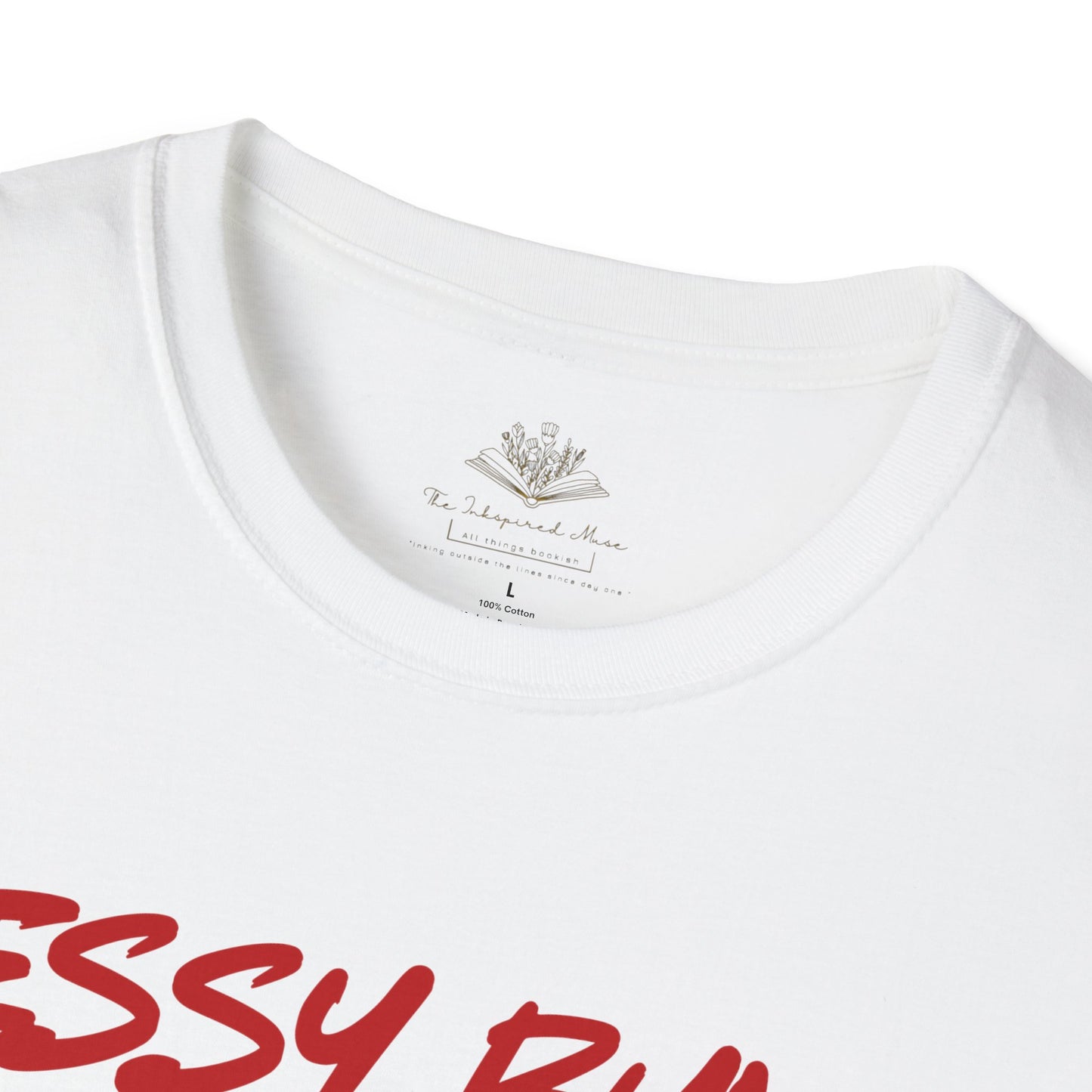 Messy Buns & Good Books T-Shirt, Unisex Graphic Tee, Cozy Reading Shirt, Gift for Book Lovers, Casual Everyday Wear