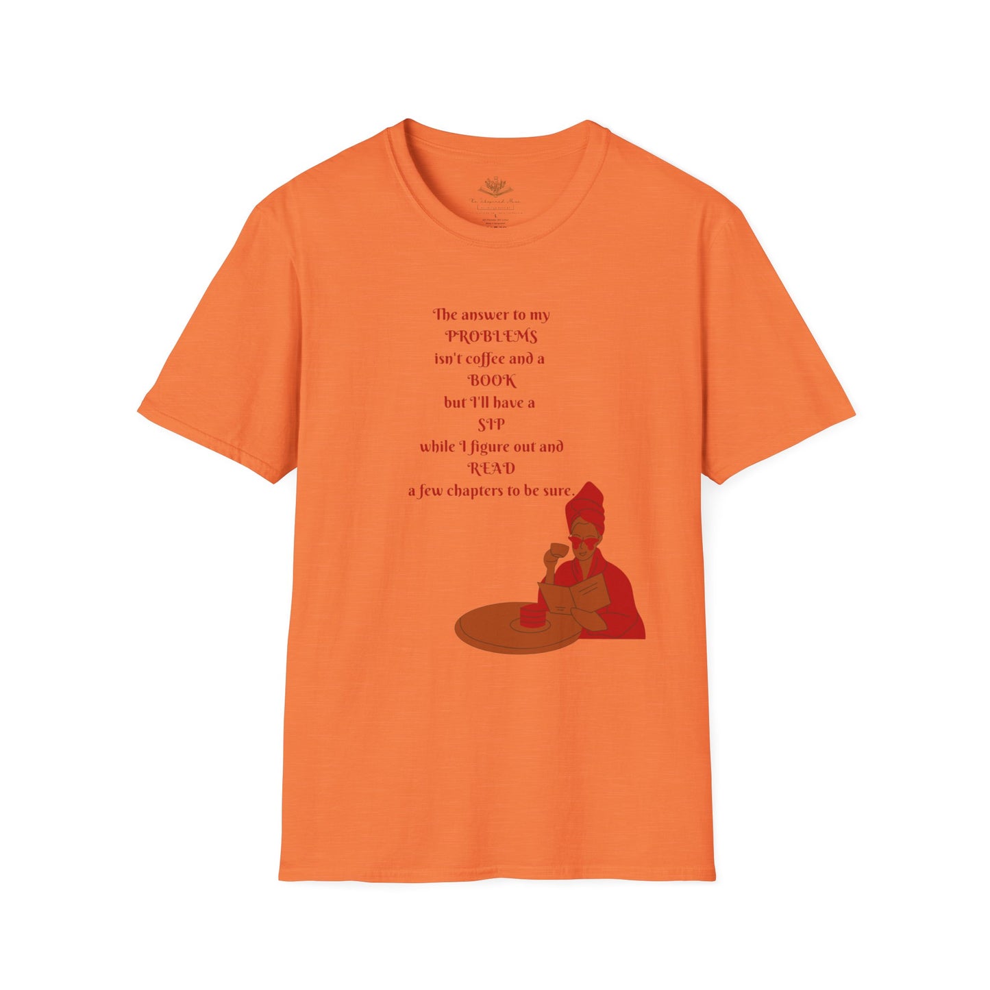 Mindful Reader Unisex Softstyle T-Shirt - Cozy Gift for Book Lovers, Relaxation Wear, Inspirational Apparel, Birthday Gift, Casual Tee