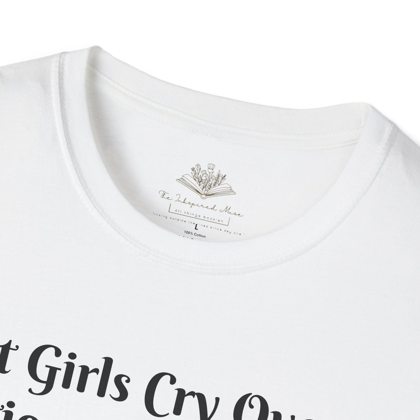 Hot Girls Cry Over Fictional Character T-Shirt, Softstyle Tee for Book Lovers, Cute Graphic Tee, Gift for Readers, Casual Statement Shirt, Perfect for [...]