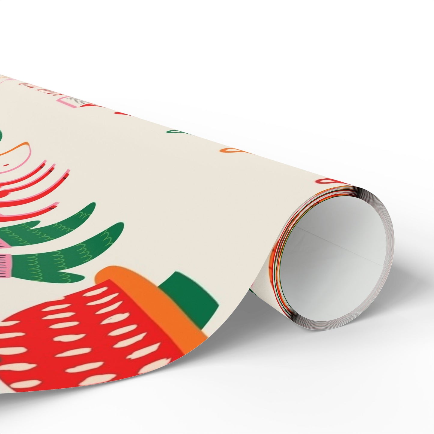 Holiday Cocktail Gift Wrap — Festive Drink & Cheers Wrapping Paper Roll