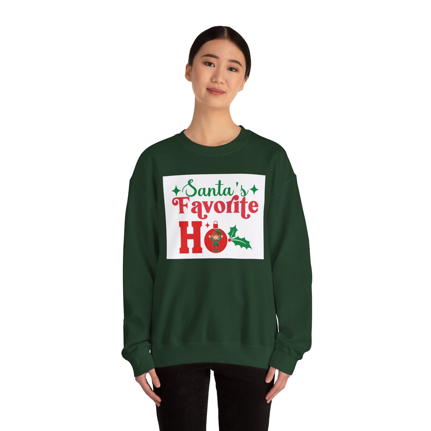 Santa's Favorite Ho Sweatshirt – Funny Christmas Holiday Crewneck