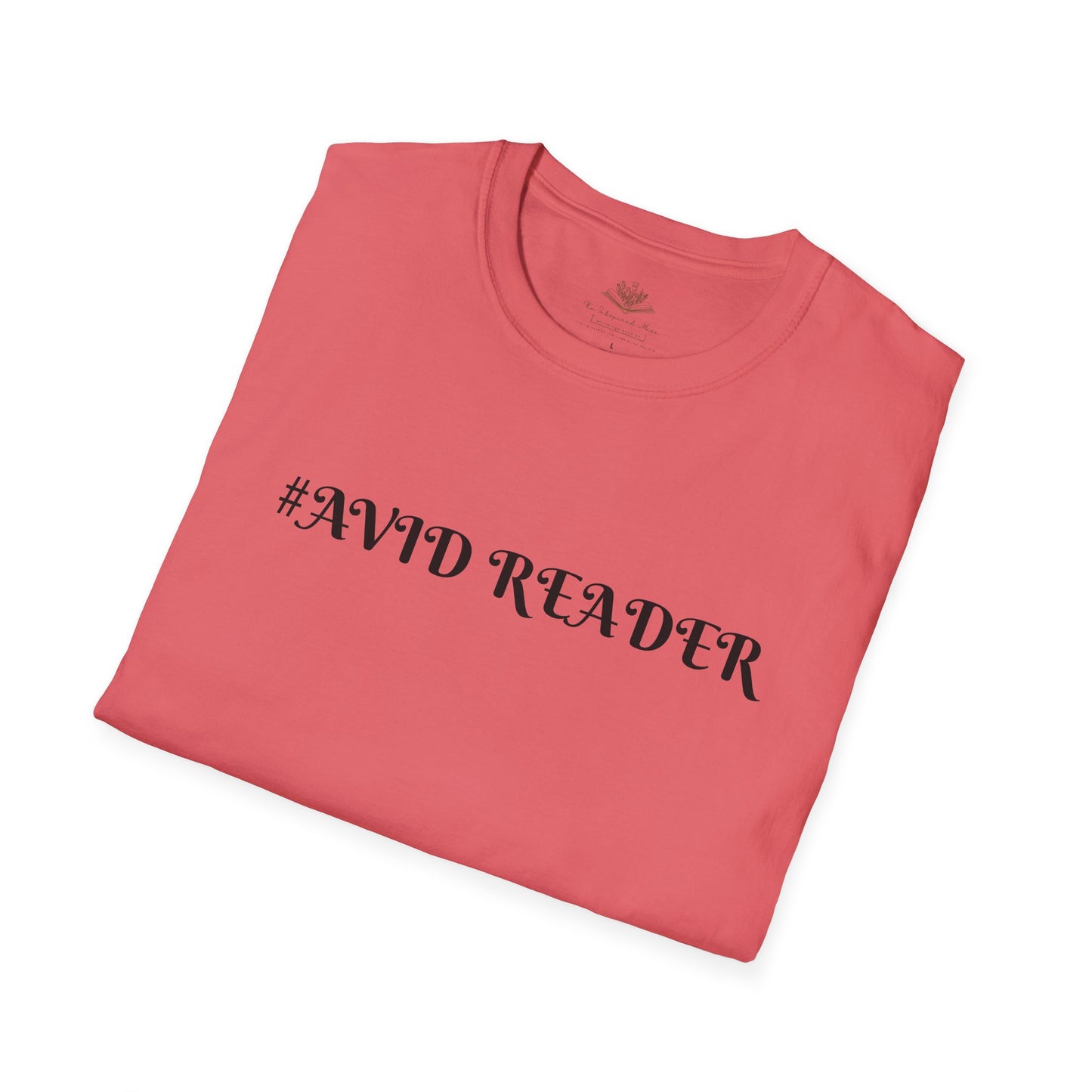 #AVID READER Unisex Softstyle T-Shirt - Perfect for Book Lovers, Gifts for Readers, Cozy Attire, Ideal for Book Clubs, Casual Style
