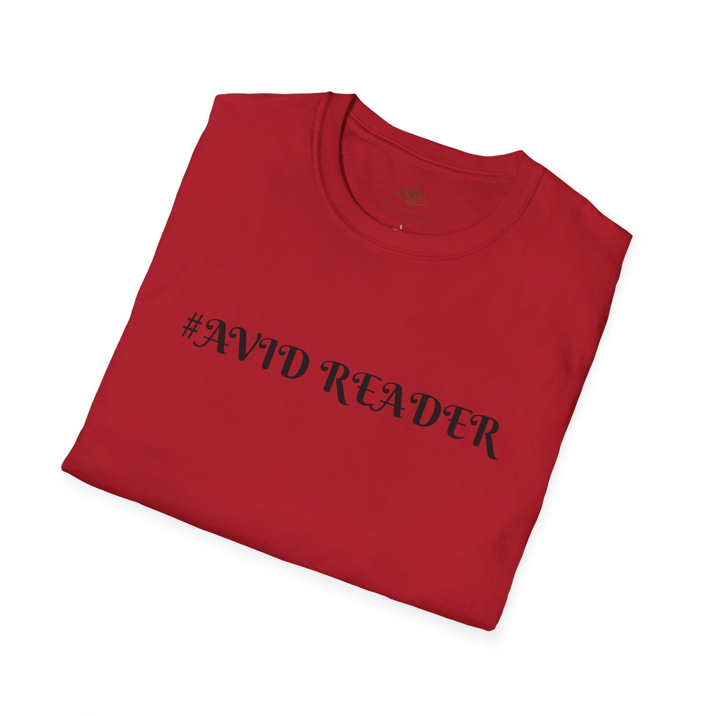 #AVID READER Unisex Softstyle T-Shirt - Perfect for Book Lovers, Gifts for Readers, Cozy Attire, Ideal for Book Clubs, Casual Style