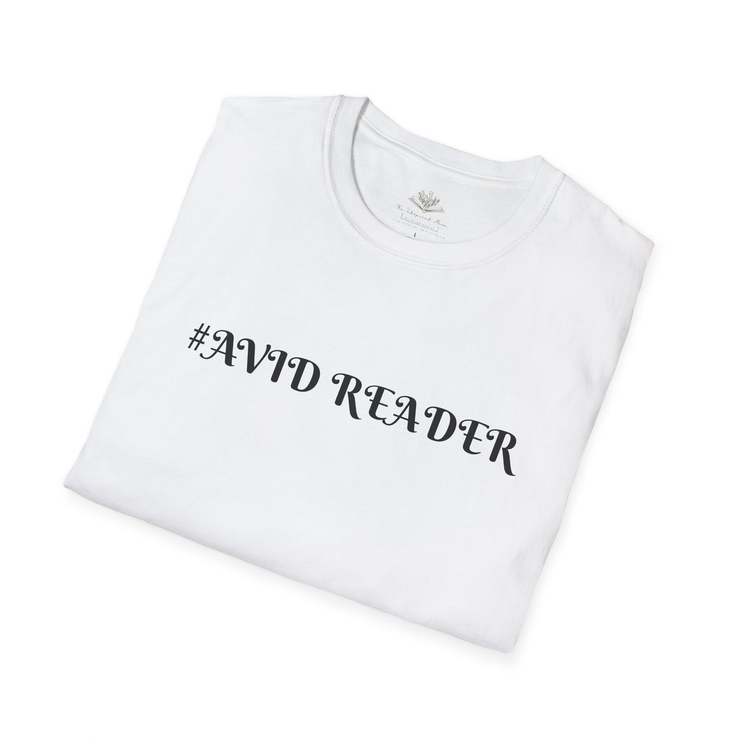 #AVID READER Unisex Softstyle T-Shirt - Perfect for Book Lovers, Gifts for Readers, Cozy Attire, Ideal for Book Clubs, Casual Style