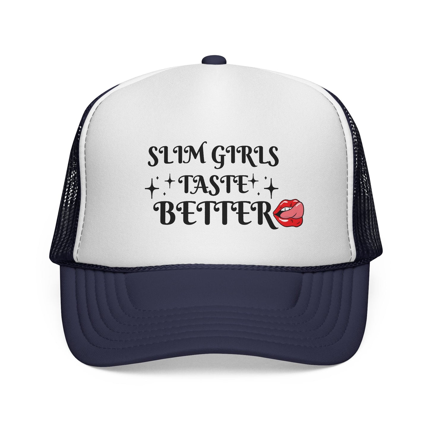Trucker Cap - Slim Girls Taste Better, Trendy Hat Casual Wear