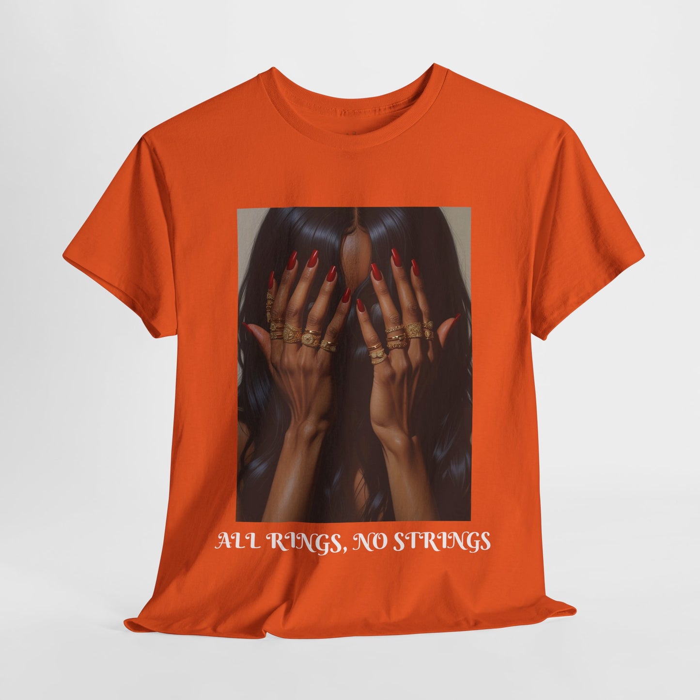 Graphic Tee Unisex Shirt - All Rings No Strings Trendy Fashion in Assorted Colors