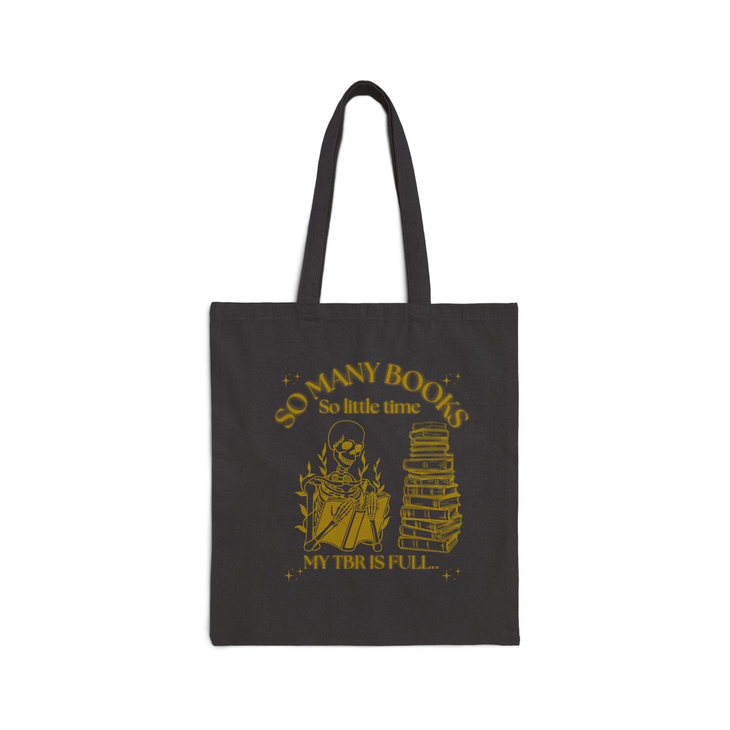 So Many Books Cotton Canvas Tote Bag, So Many Books Tote, Reading Gift, Eco-Friendly Bag, Literary Tote, TBR Full Bag