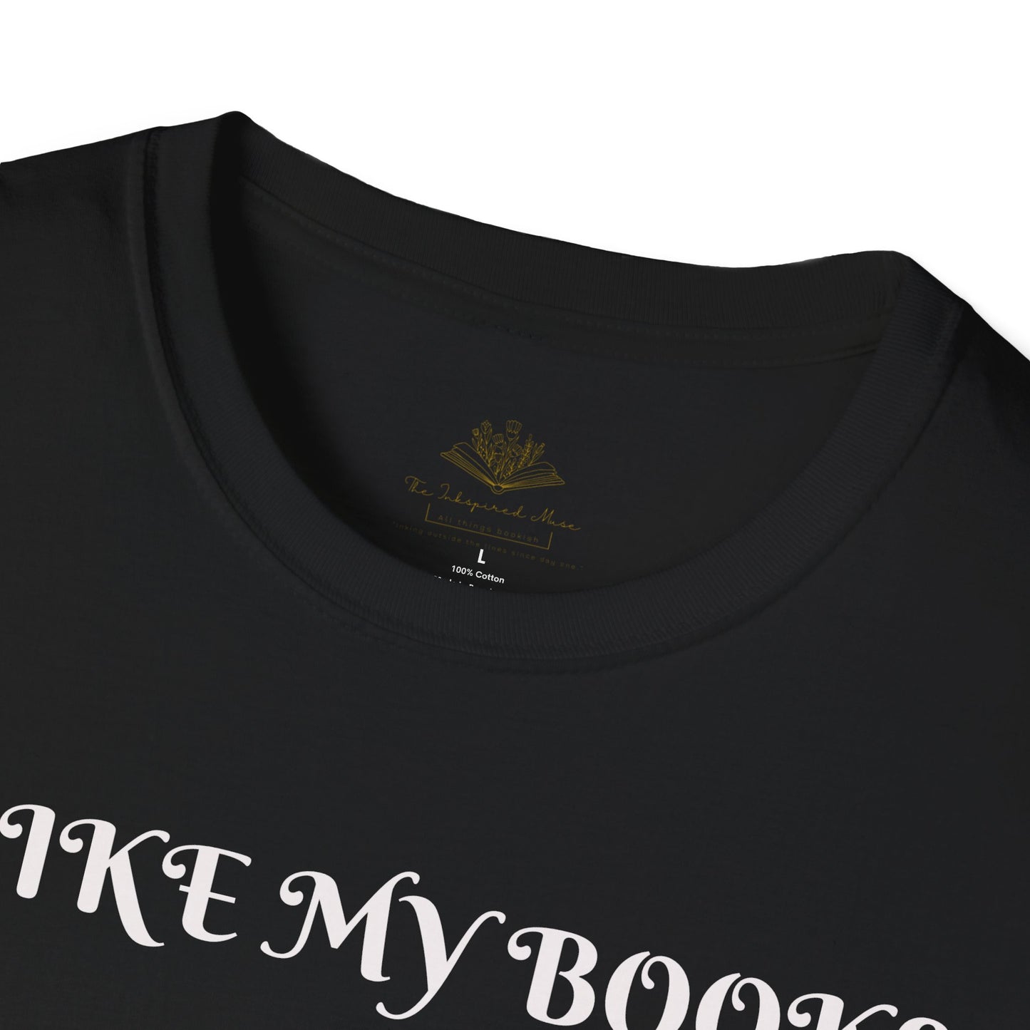 I Like My Books Drak, Filthy & Smutty Unisex Softstyle T-Shirt, Cozy Literary Shirt, Cool Book Lover Tee, Perfect Gift for Readers, Ideal for Casual Events