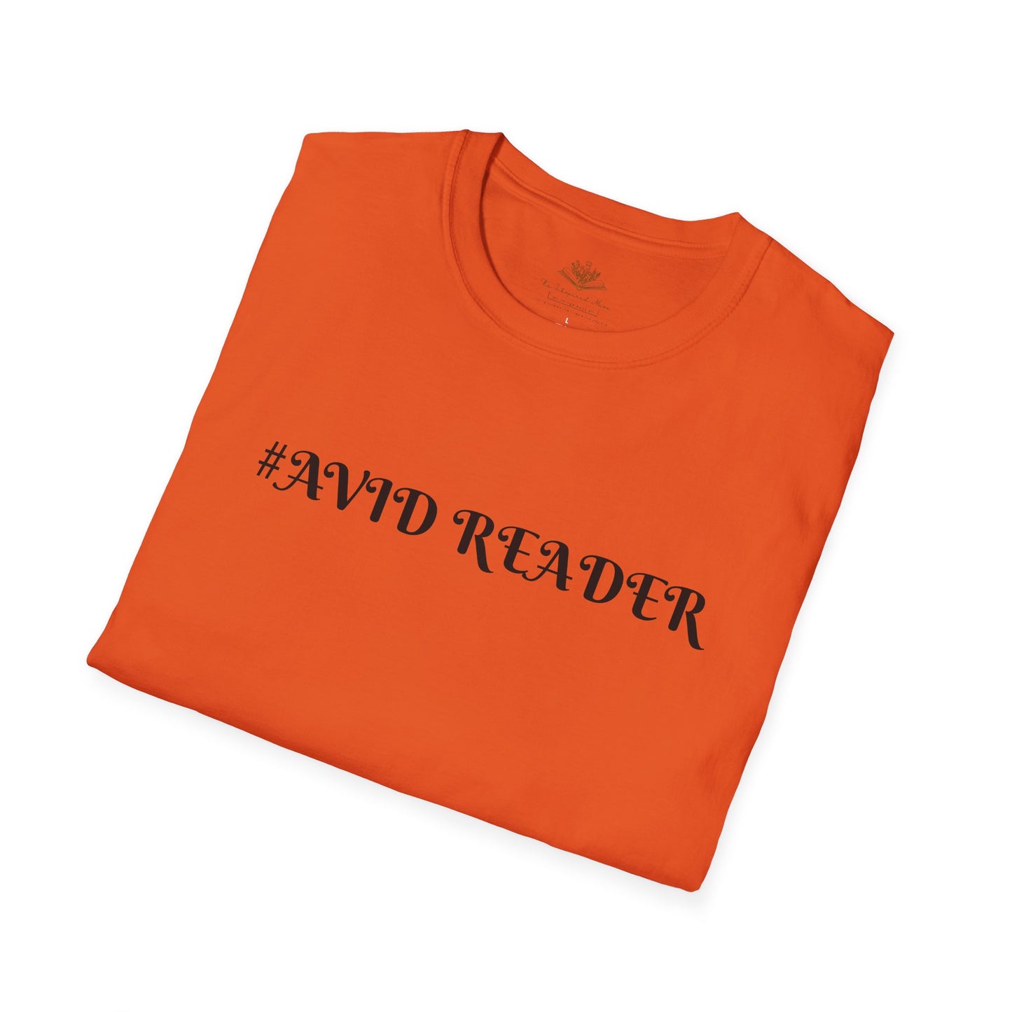 #AVID READER Unisex Softstyle T-Shirt - Perfect for Book Lovers, Gifts for Readers, Cozy Attire, Ideal for Book Clubs, Casual Style
