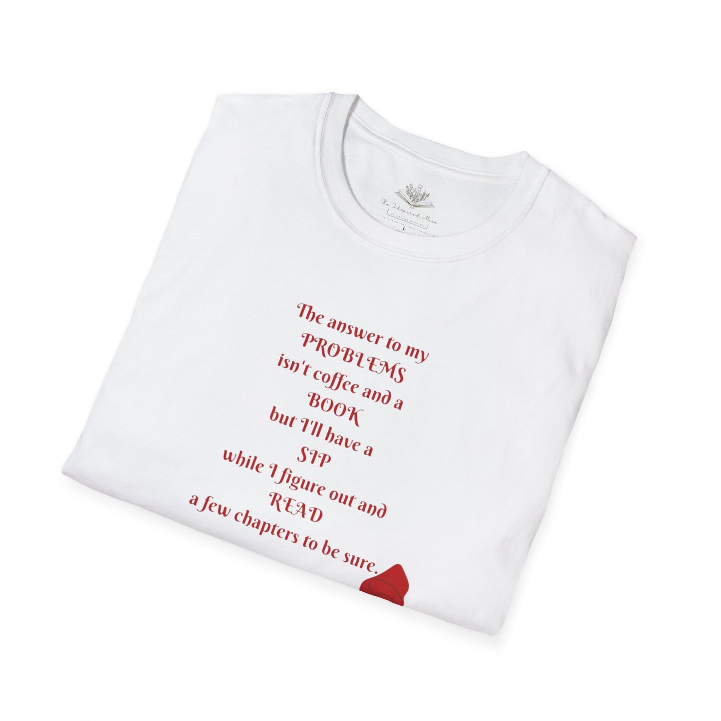 Mindful Reader Unisex Softstyle T-Shirt - Cozy Gift for Book Lovers, Relaxation Wear, Inspirational Apparel, Birthday Gift, Casual Tee