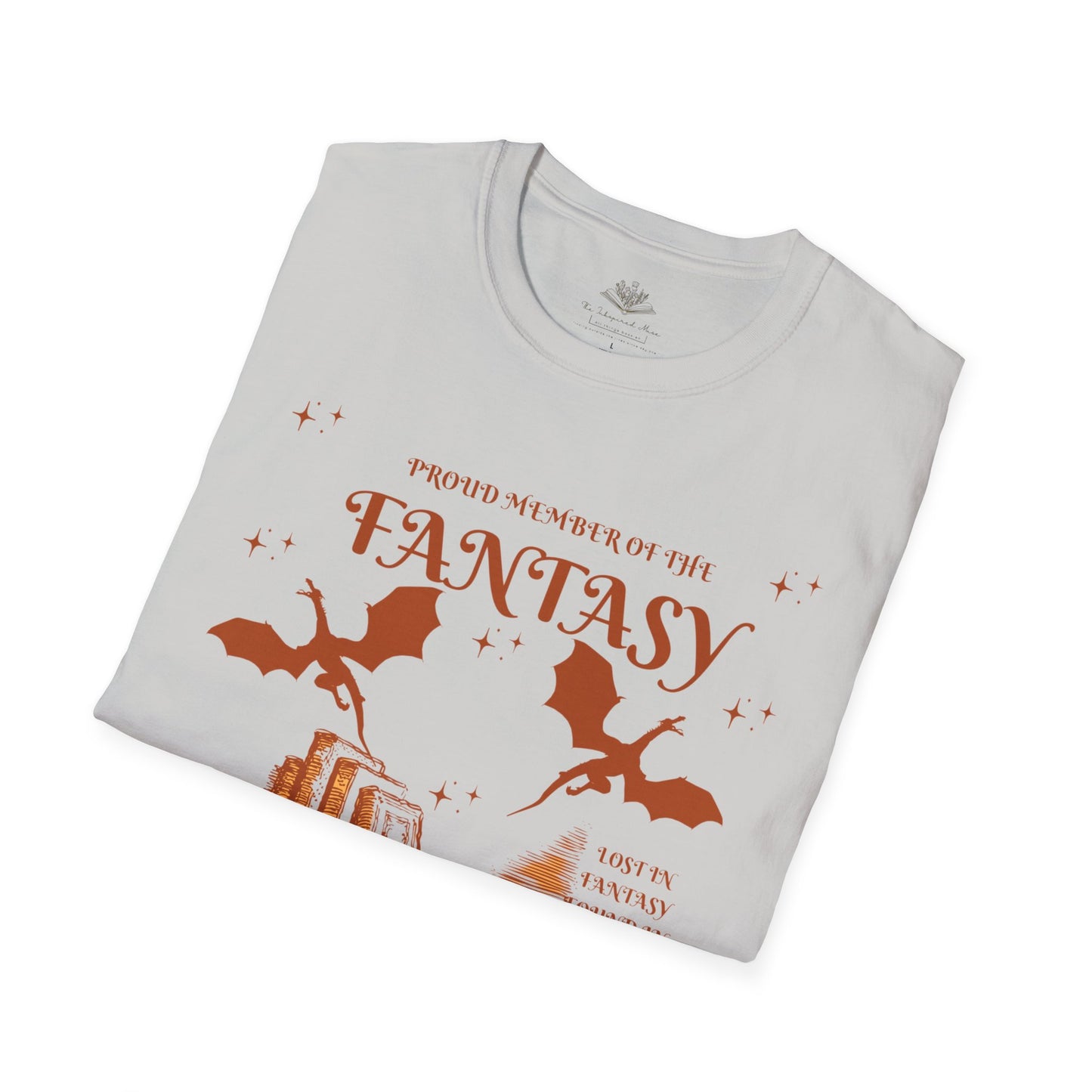 Fantasy Reader  Society Unisex Softstyle T-Shirt | Cozy Fiction Tee, Book Lover Gift, Halloween Shirt, Literary Apparel, Reader's Society Merch