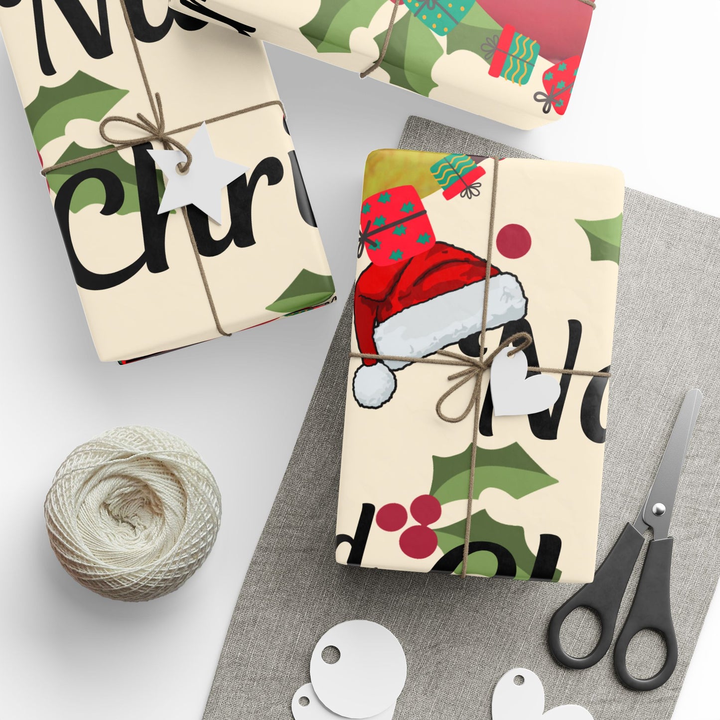 Personalized Christmas Wrapping Paper — "Nae’s 2nd Christmas" Photo Gift Wrap