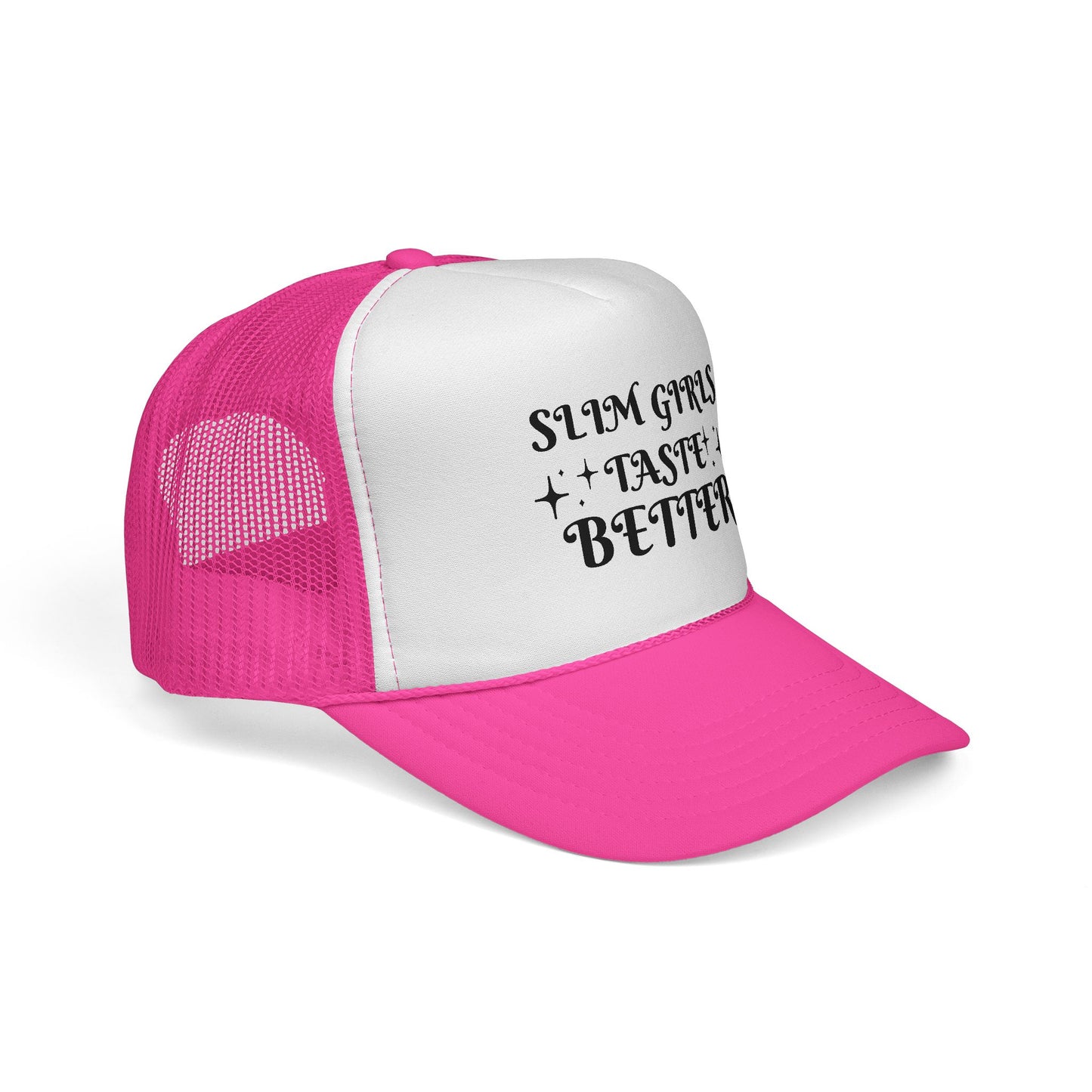 Trucker Cap - Slim Girls Taste Better, Trendy Hat Casual Wear