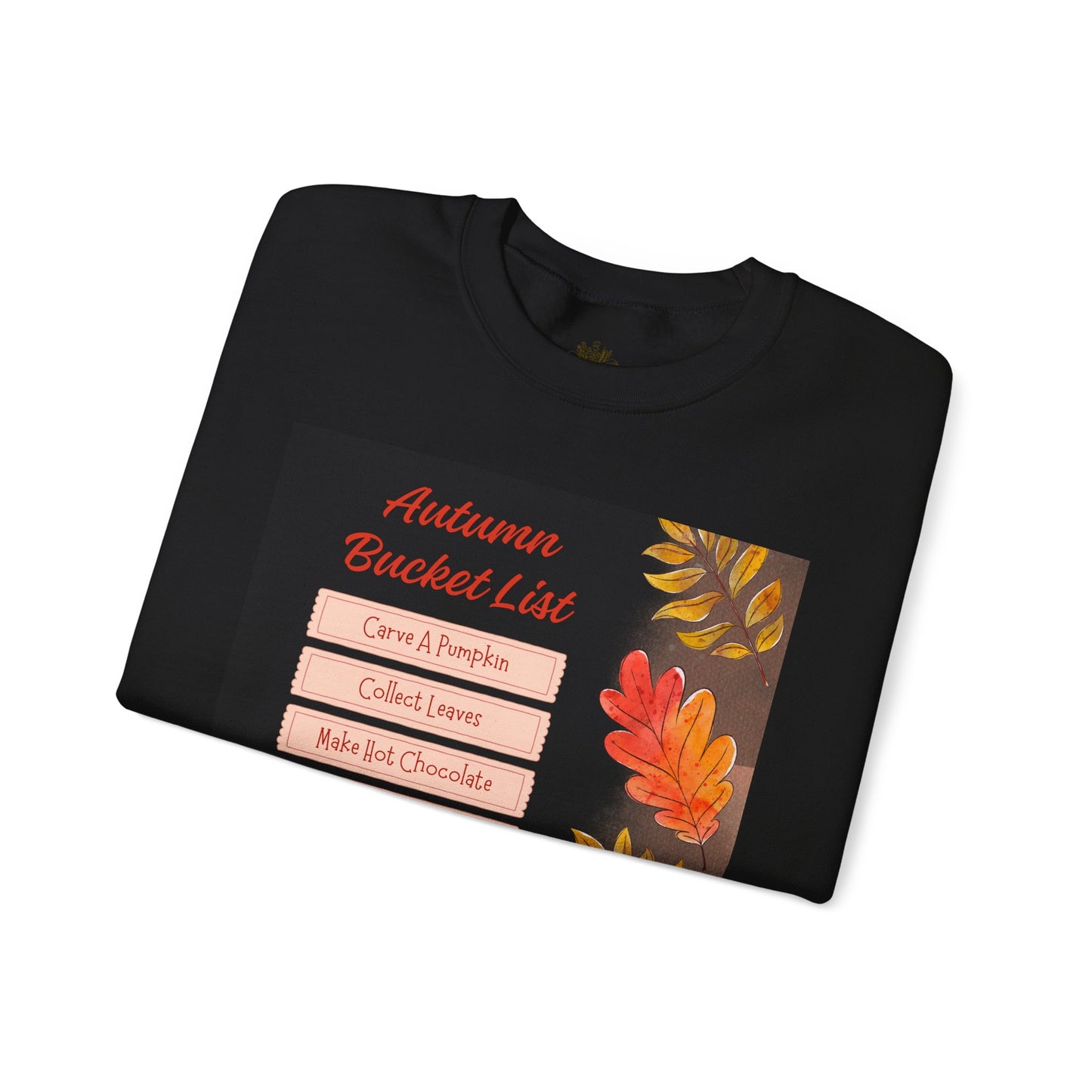 Autumn Bucket List Sweatshirt, Cozy Fall Apparel,