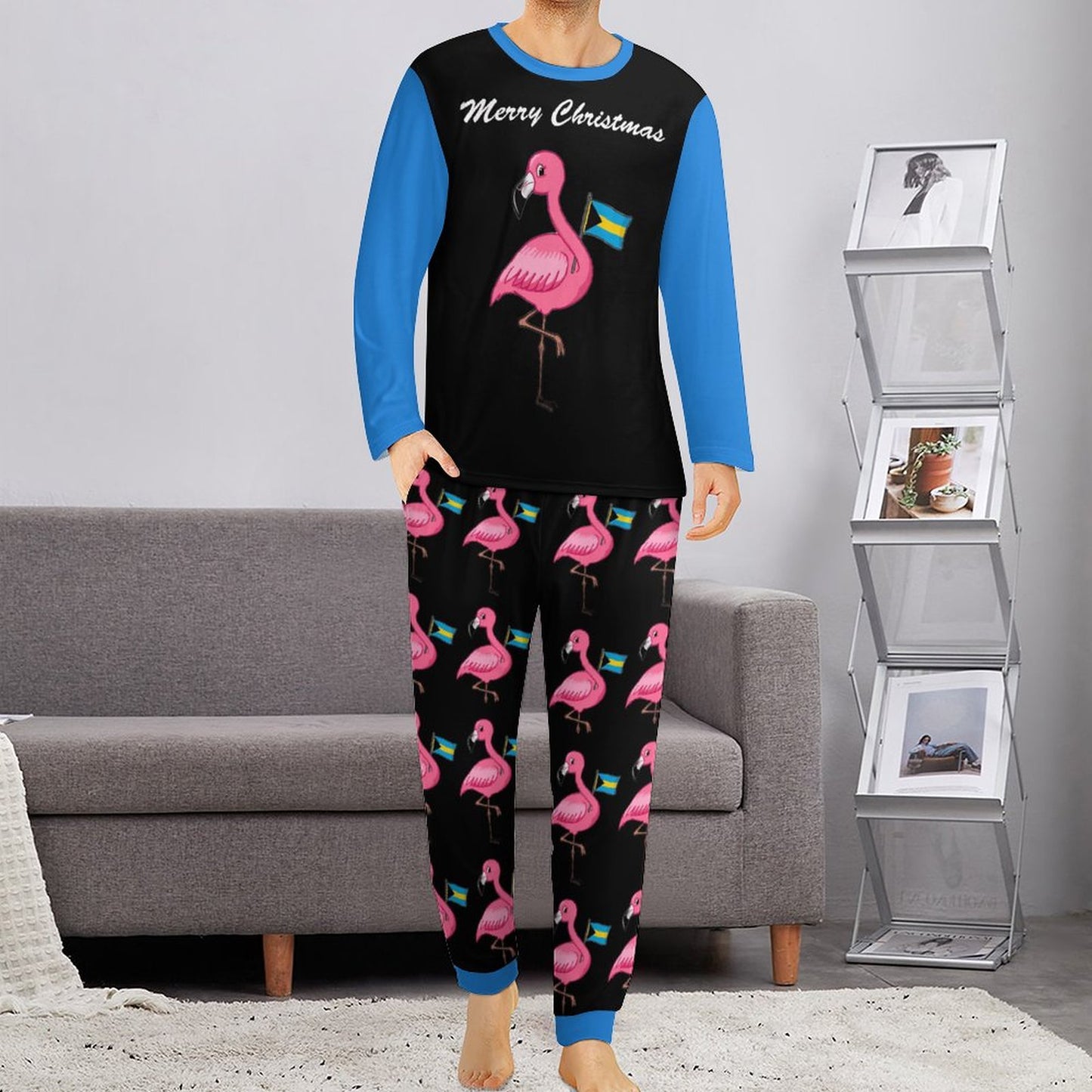 TropiKulture Flamingo Print 2 Piece Set Unisex