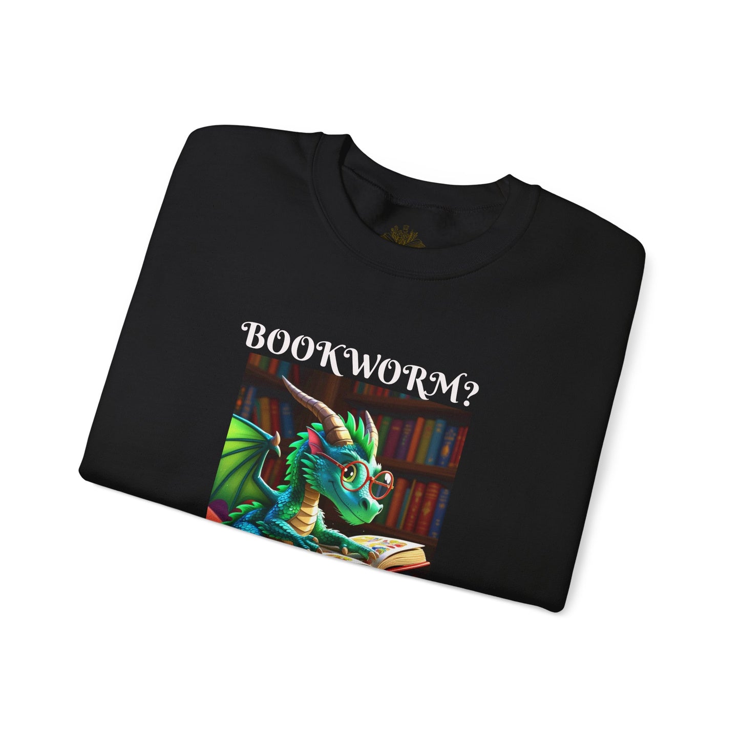 Book Dragon Sweatshirt for Book Lovers, Cozy Reading Gift, Unisex Crewneck, Dragon Lover Apparel, Fantasy Sweatshirt, Bookworm Gift