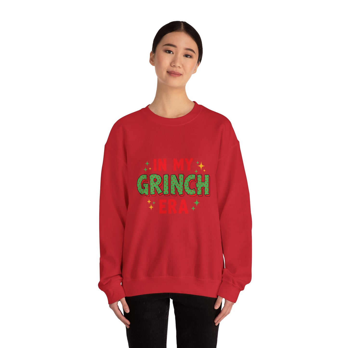 Crewneck Sweatshirt — "In My Grinch Era" Holiday Graphic