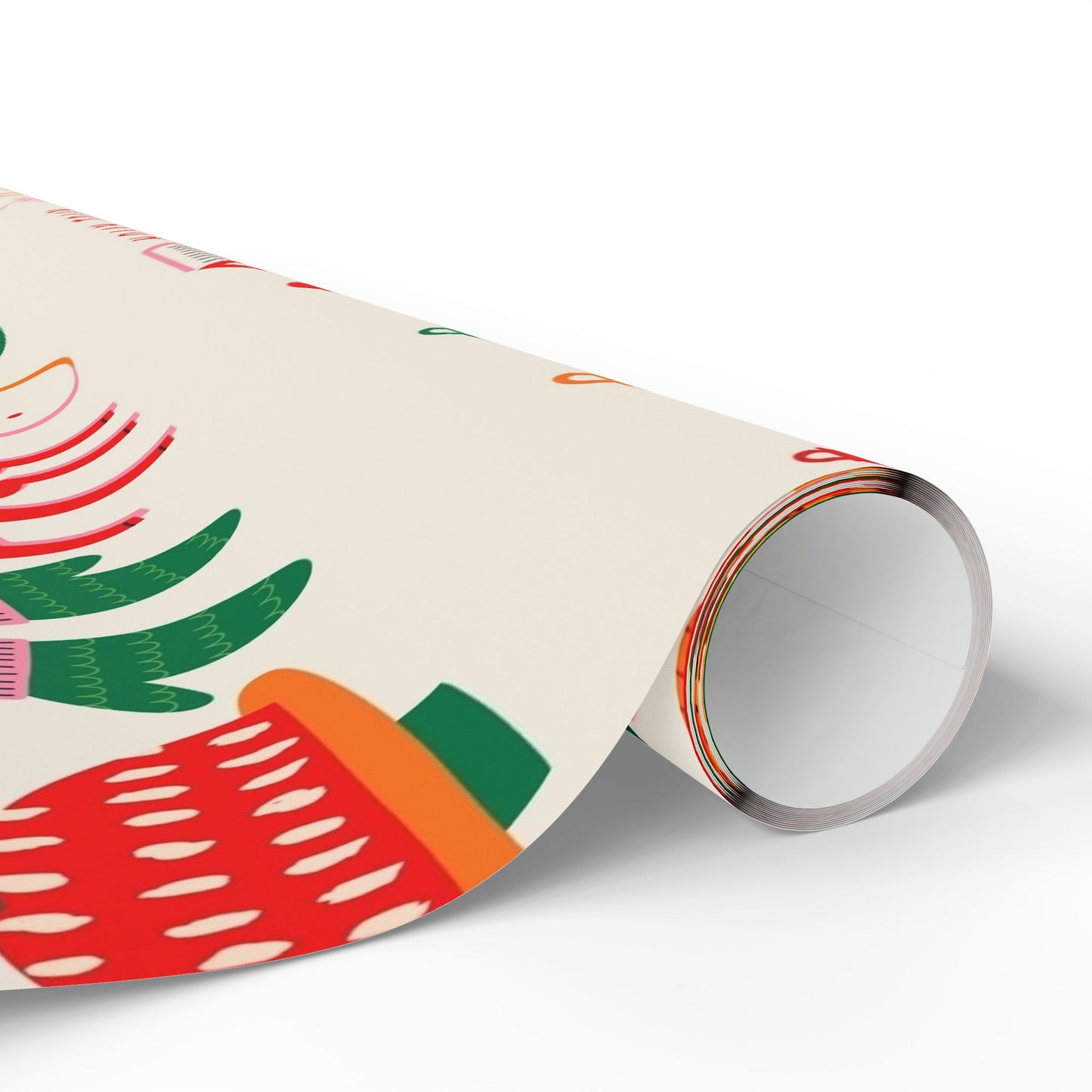 Holiday Cocktail Gift Wrap — Festive Drink & Cheers Wrapping Paper Roll