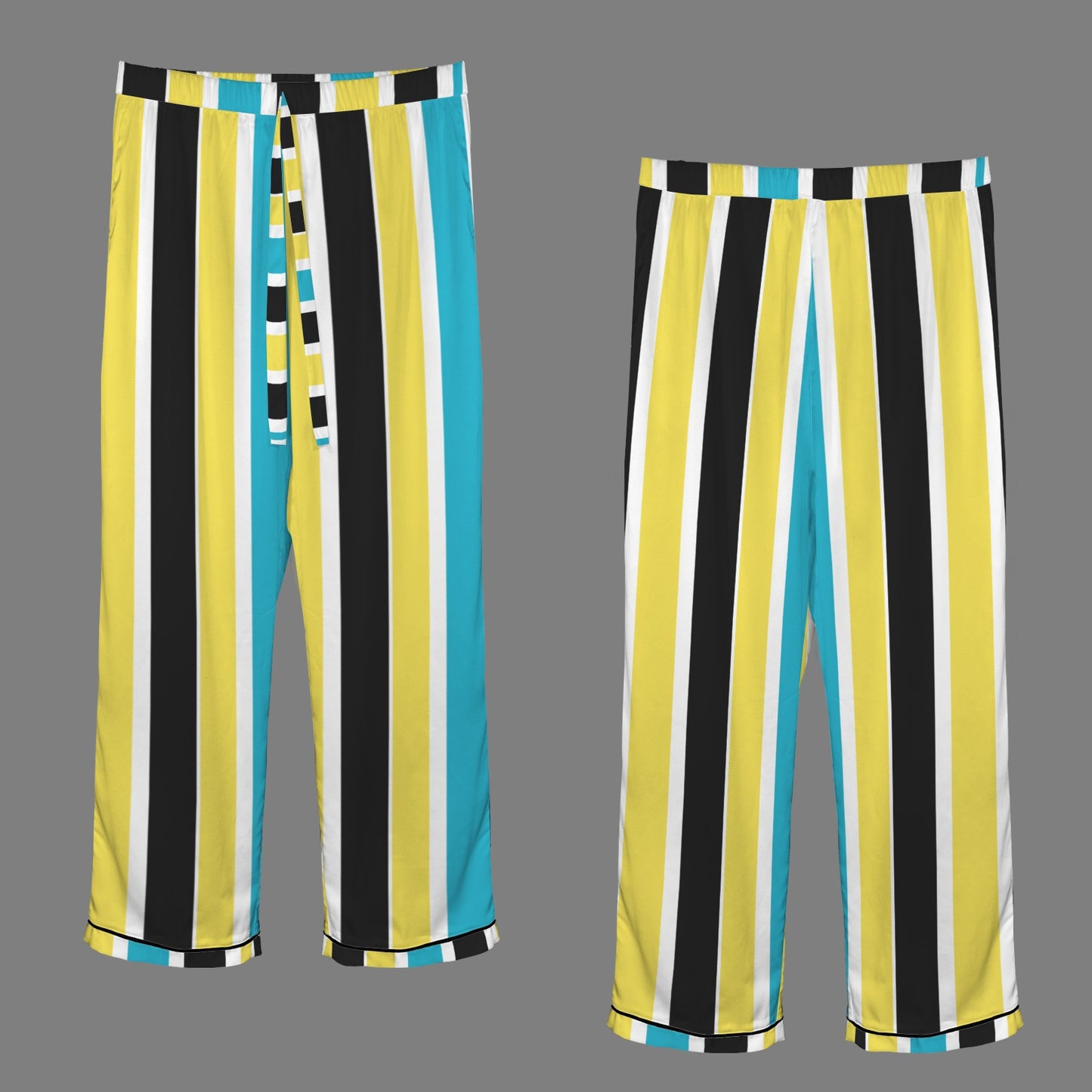 TropiKulture Satin Pajamas Long Sleeve Set