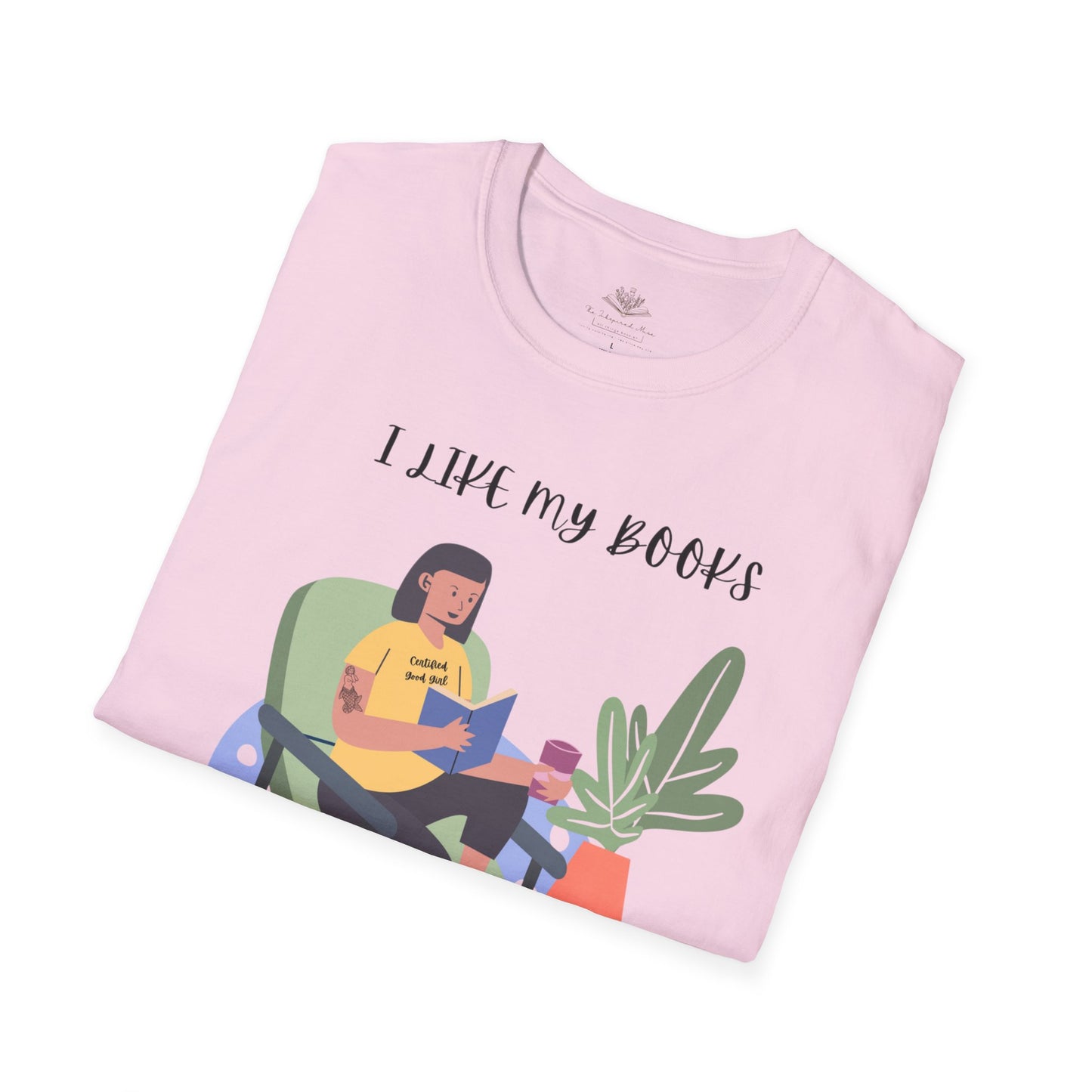 I Like My Books Dark, Filthy & Smutty T-Shirt, Unisex Softstyle Tee, Perfect Gift for Readers, Casual Everyday Wear, Great for Book Clubs, Birthday, and Holidays