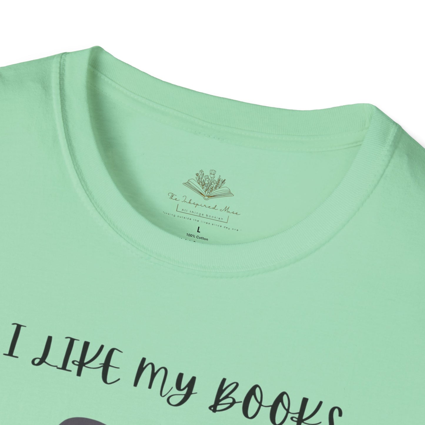 I Like My Books Dark, Filthy & Smutty T-Shirt, Unisex Softstyle Tee, Perfect Gift for Readers, Casual Everyday Wear, Great for Book Clubs, Birthday, and Holidays