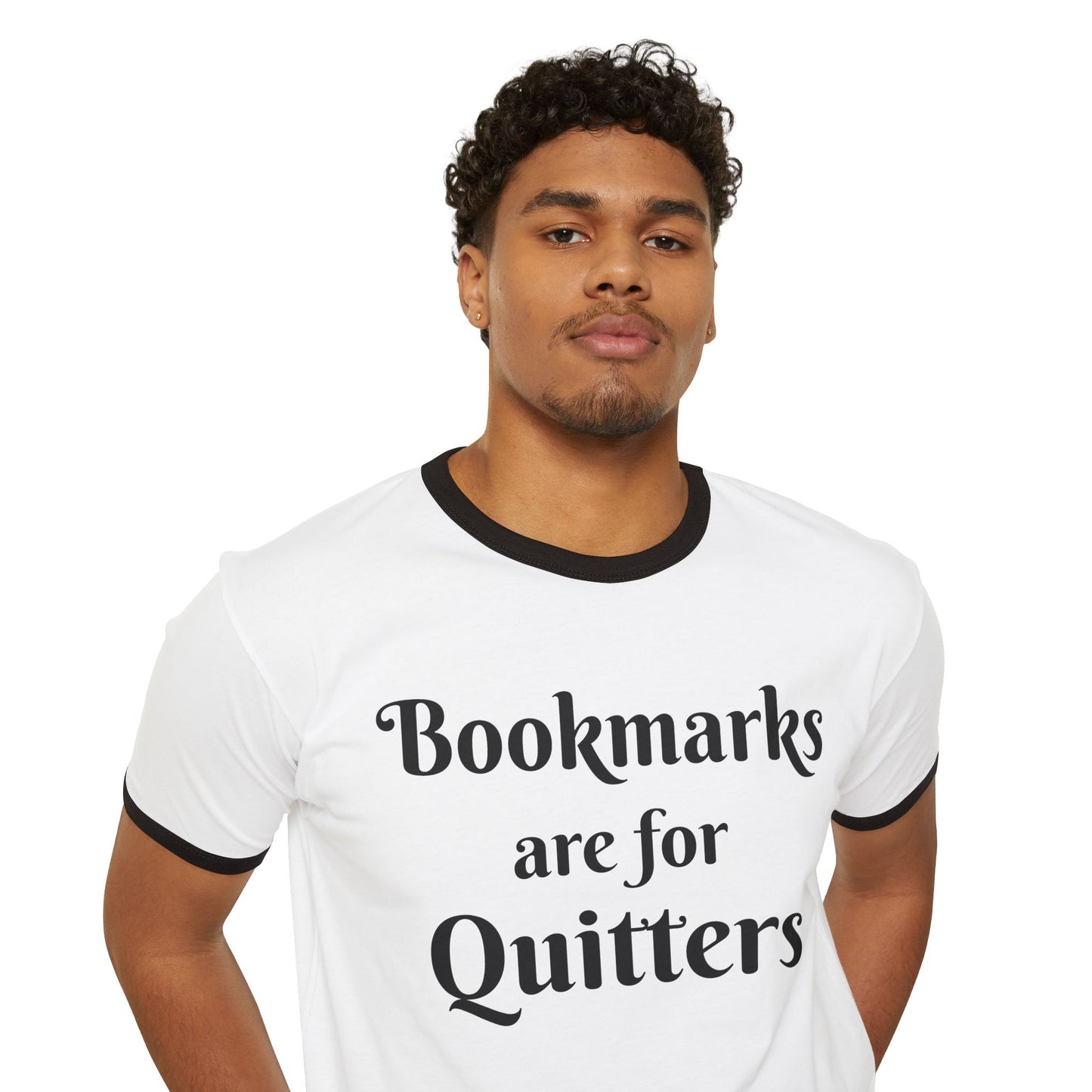 Quirky Book Lovers Ringer T-Shirt | Fun Gift for Readers, Literary Humor, Bookish Apparel, Unique Reading Tee, Funny Gifts for Bookworms
