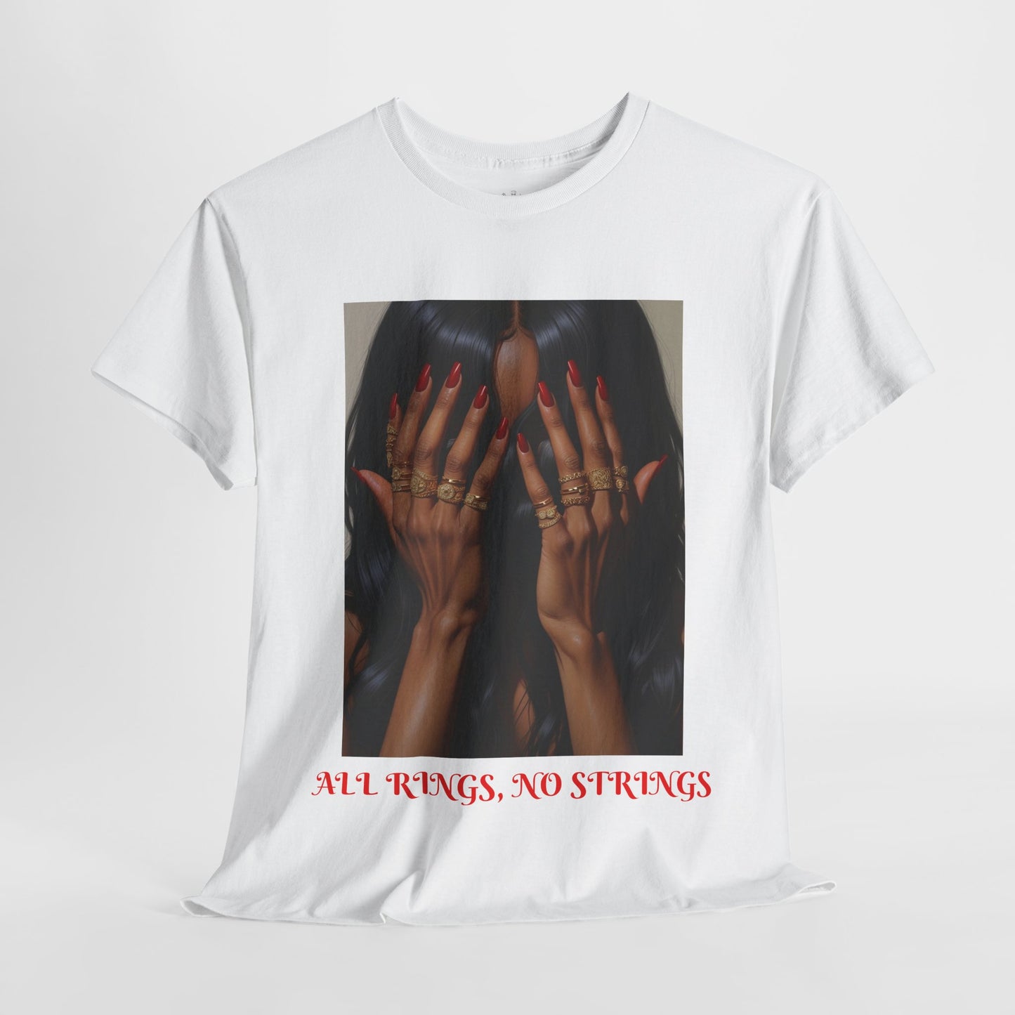 Graphic Tee Unisex Shirt - All Rings No Strings Trendy Fashion in Assorted Colors