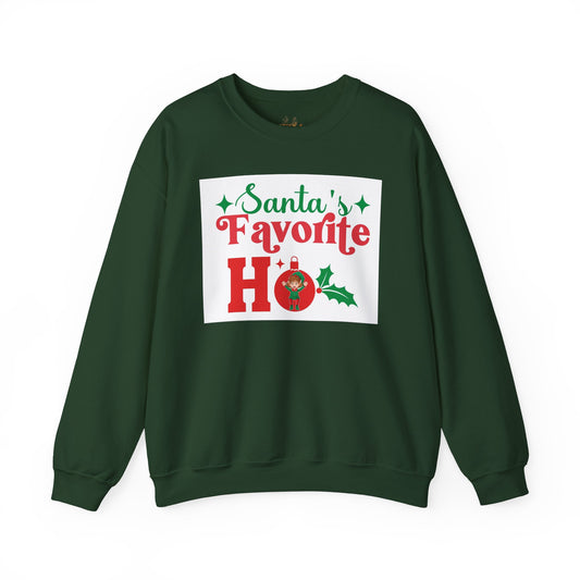 Santa's Favorite Ho Sweatshirt – Funny Christmas Holiday Crewneck