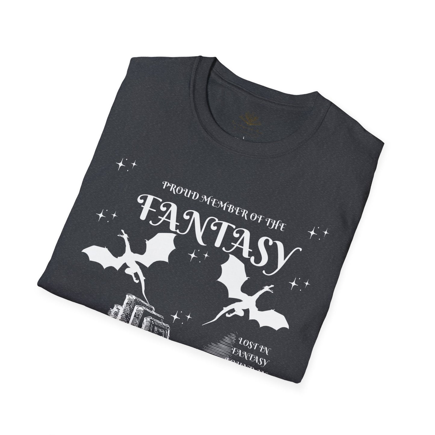 Fantasy Readers Society T-Shirt | Unisex Softstyle Tee for Book Lovers | Cozy Gifts for Readers, Literature Fans, Book Club