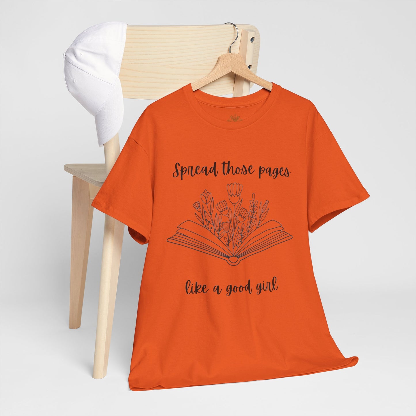 Spread Those Pages Like a Good Girl, Book Lover Gift, Reading Enthusiast T-Shirt, Casual Wear, Gift for Readers