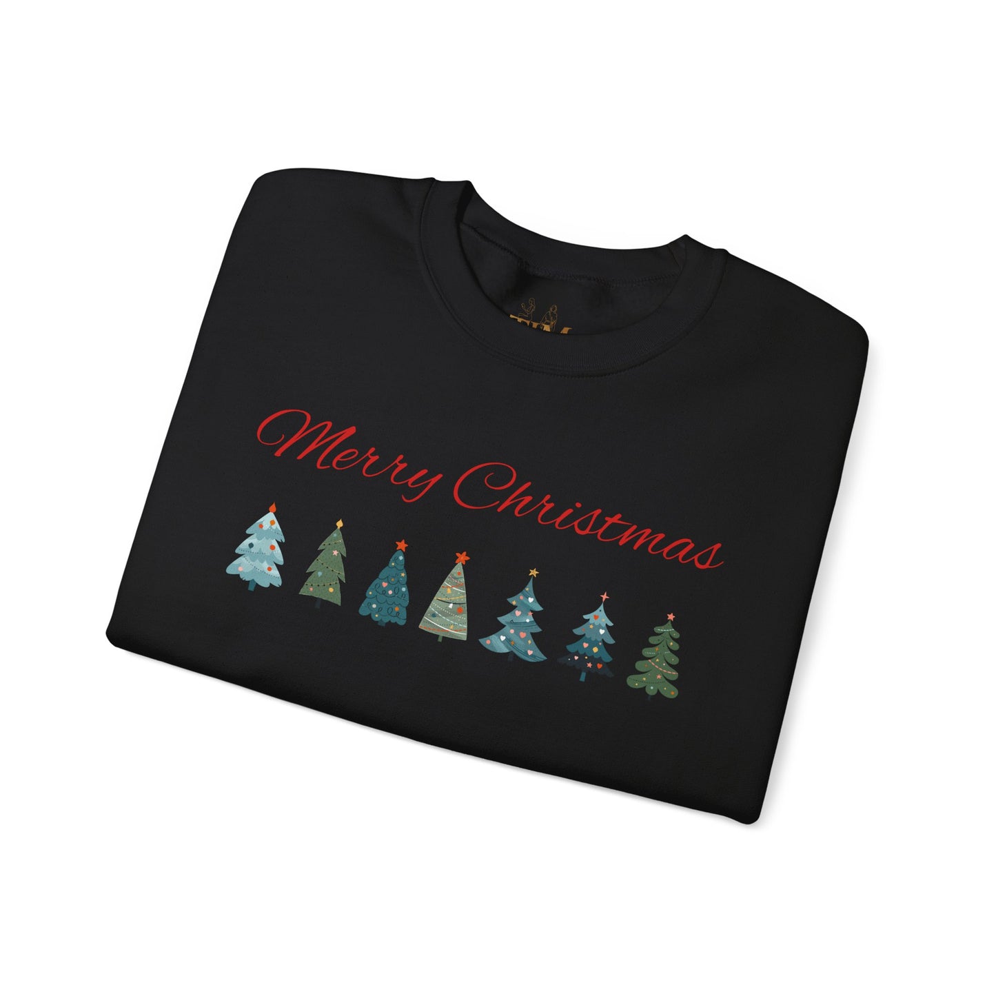 Merry Christmas Tree Line Sweatshirt