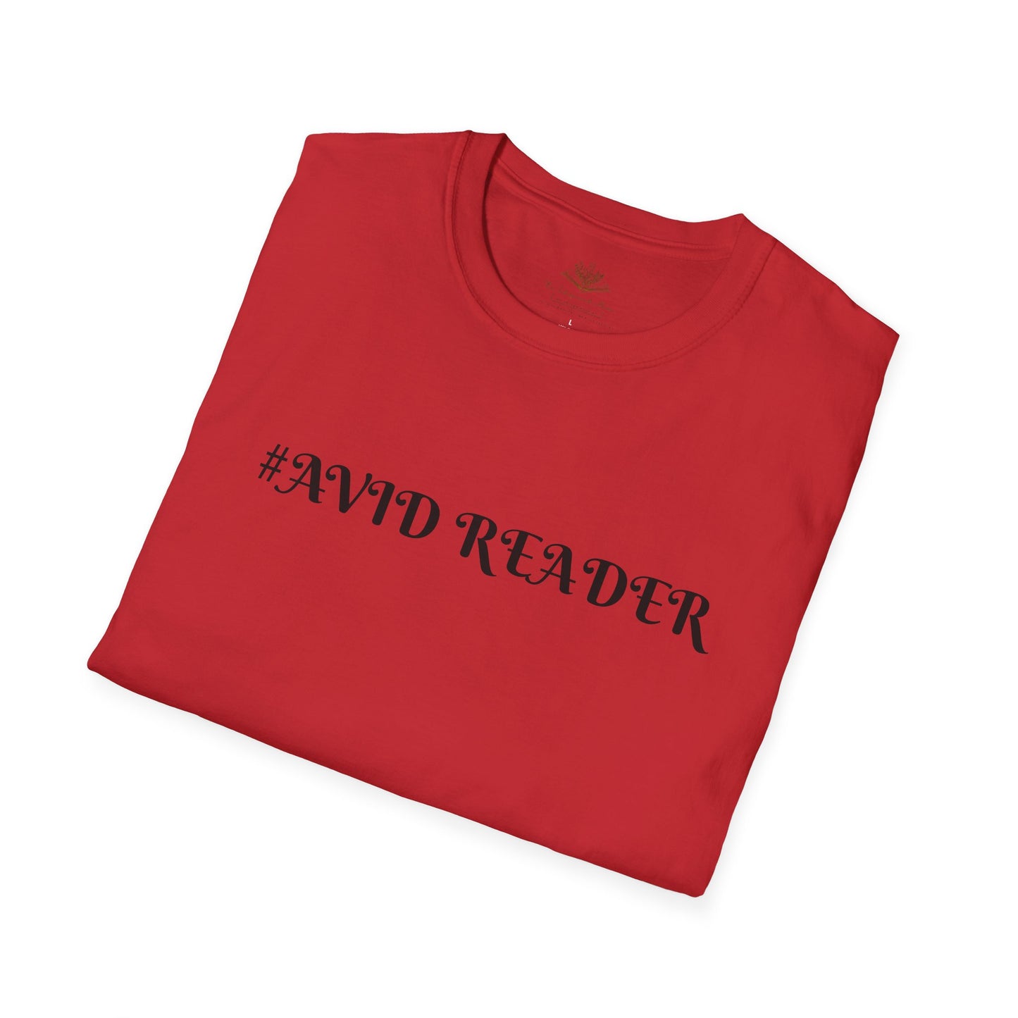 #AVID READER Unisex Softstyle T-Shirt - Perfect for Book Lovers, Gifts for Readers, Cozy Attire, Ideal for Book Clubs, Casual Style