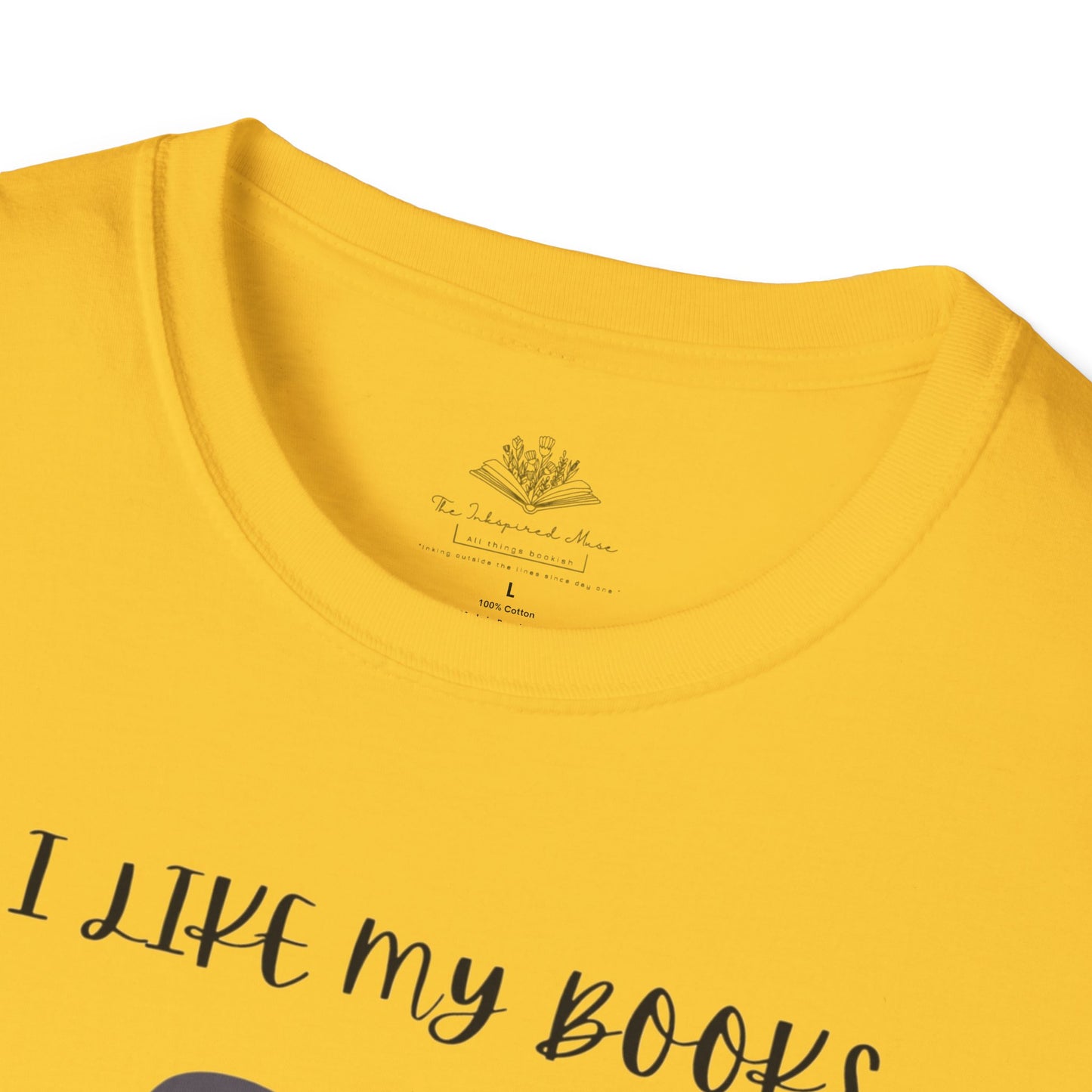 I Like My Books Dark, Filthy & Smutty T-Shirt, Unisex Softstyle Tee, Perfect Gift for Readers, Casual Everyday Wear, Great for Book Clubs, Birthday, and Holidays