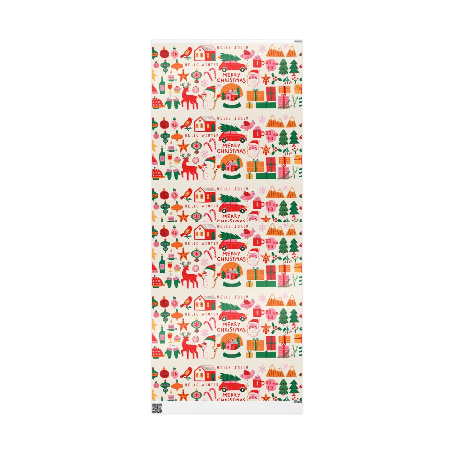 Holiday Cocktail Gift Wrap — Festive Drink & Cheers Wrapping Paper Roll