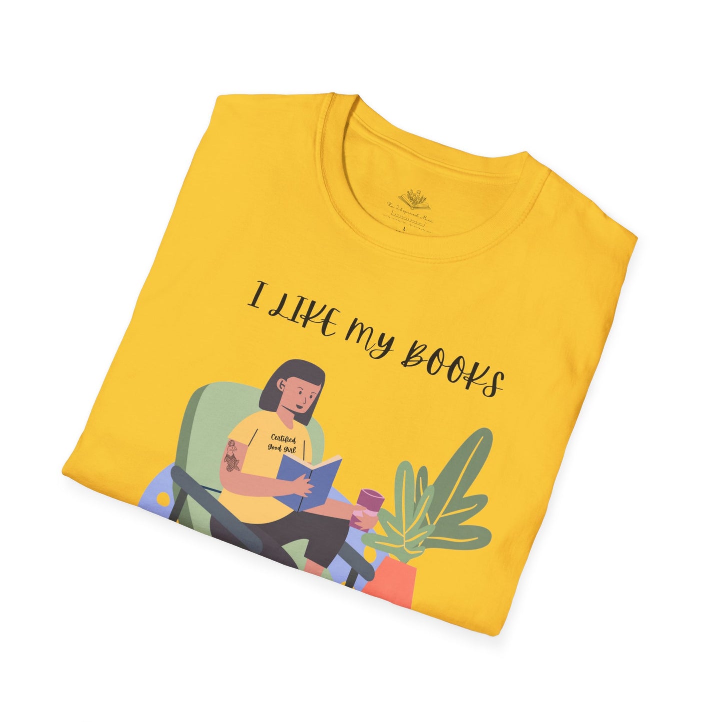 I Like My Books Dark, Filthy & Smutty T-Shirt, Unisex Softstyle Tee, Perfect Gift for Readers, Casual Everyday Wear, Great for Book Clubs, Birthday, and Holidays