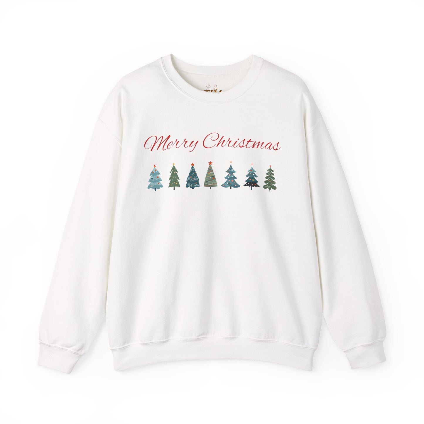 Merry Christmas Tree Line Sweatshirt