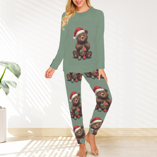 2 Piece Christmas Bear Pajama Set