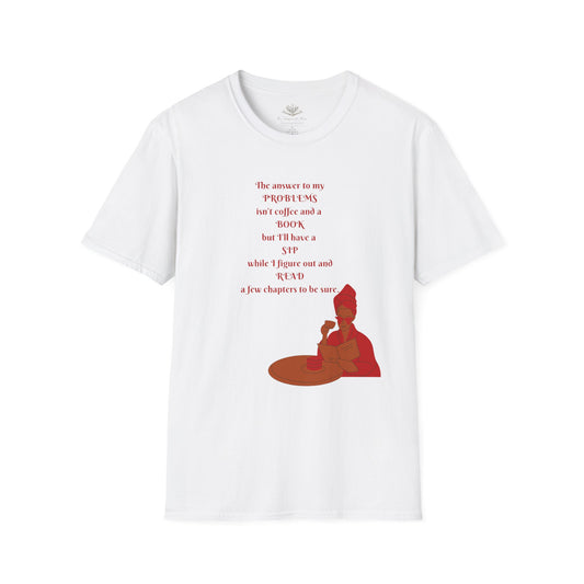 Mindful Reader Unisex Softstyle T-Shirt - Cozy Gift for Book Lovers, Relaxation Wear, Inspirational Apparel, Birthday Gift, Casual Tee