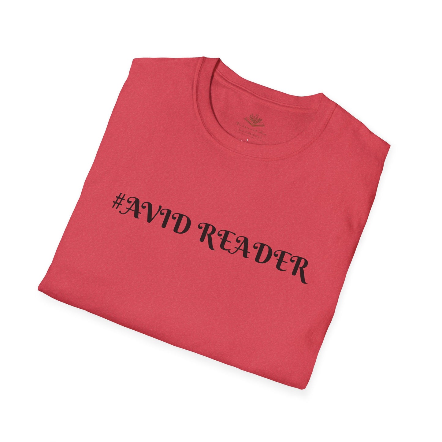 #AVID READER Unisex Softstyle T-Shirt - Perfect for Book Lovers, Gifts for Readers, Cozy Attire, Ideal for Book Clubs, Casual Style