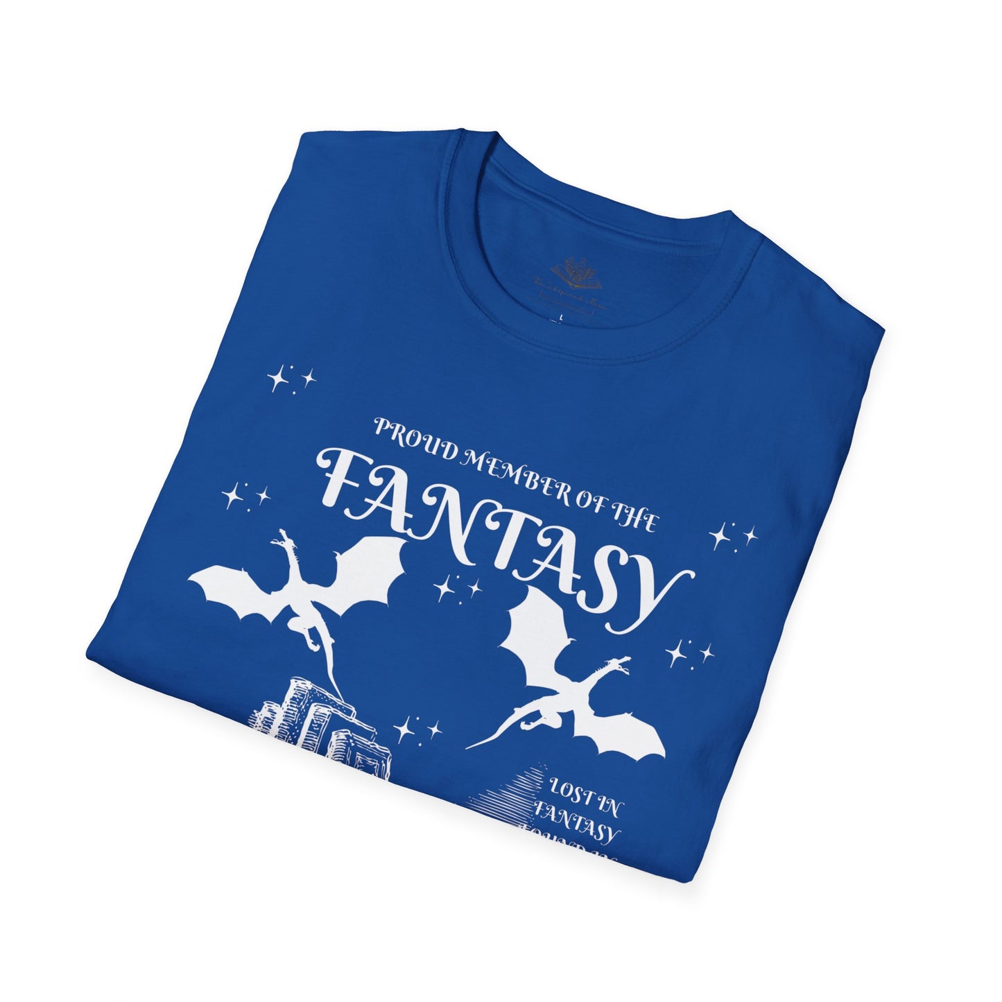 Fantasy Readers Society T-Shirt | Unisex Softstyle Tee for Book Lovers | Cozy Gifts for Readers, Literature Fans, Book Club
