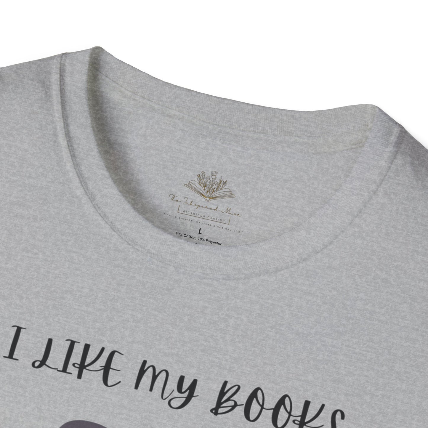 I Like My Books Dark, Filthy & Smutty T-Shirt, Unisex Softstyle Tee, Perfect Gift for Readers, Casual Everyday Wear, Great for Book Clubs, Birthday, and Holidays